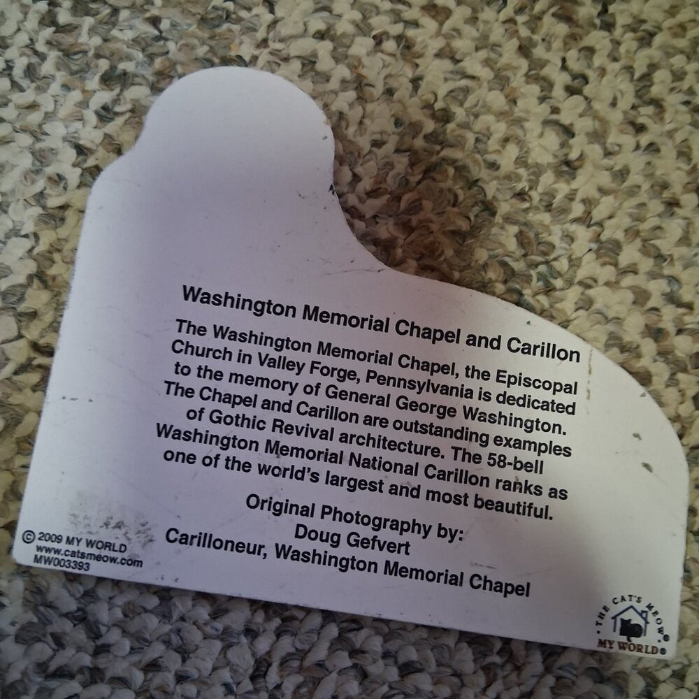 the CAT's MEOW-WASHINGTON, DC MEMORIAL CHAPEL - Picture 2 of 2